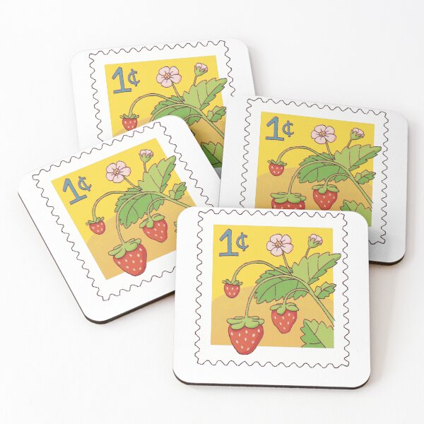 Item preview, Post Stamp, Strawberries designed and sold by MossyWhale.