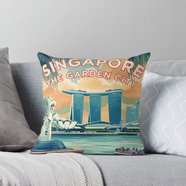 Item preview, SINGAPUR | Póster de viajes mundiales de estilo retro designed and sold by wallflowerfolio.