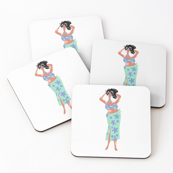 Item preview, Beach Body Curvy Lady in Sarong designed and sold by SahudiDesigns.