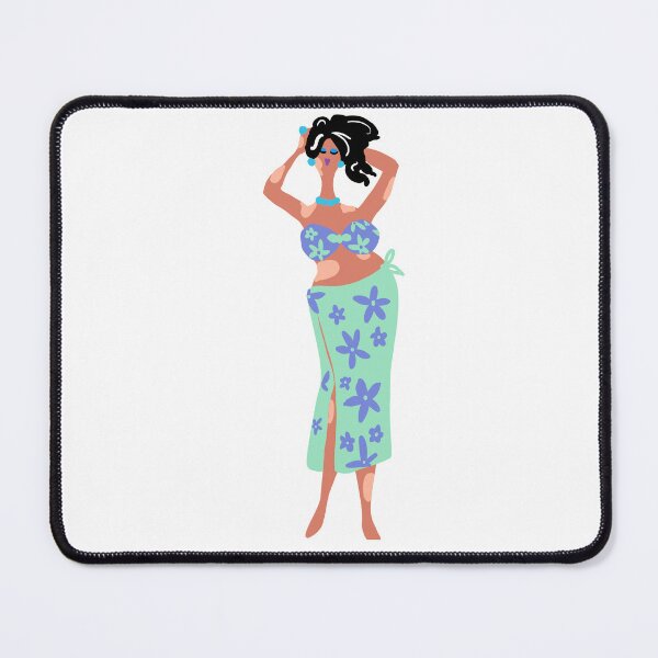 Item preview, Beach Body Curvy Lady in Sarong designed and sold by SahudiDesigns.