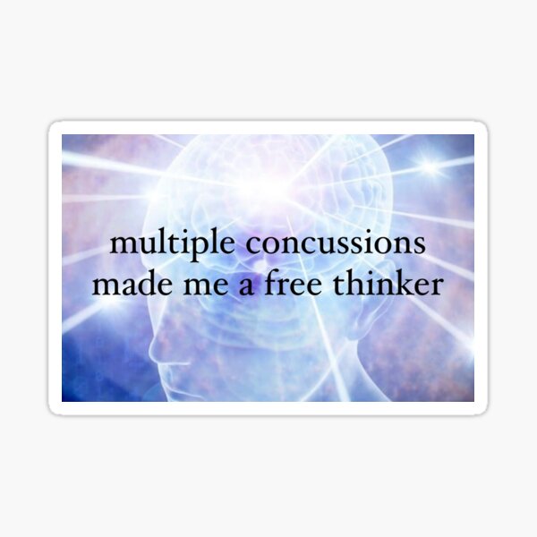 Item preview, multiple concussions made me a free thinker designed and sold by Sarah Thornton.