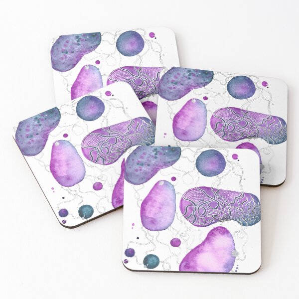 Item preview, Space Beans Watercolor Painting designed and sold by Stella-Bell.
