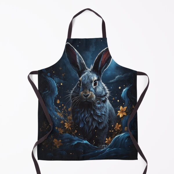 Item preview, stary night blue black rabbit Cosmic  designed and sold by dimaxstore.