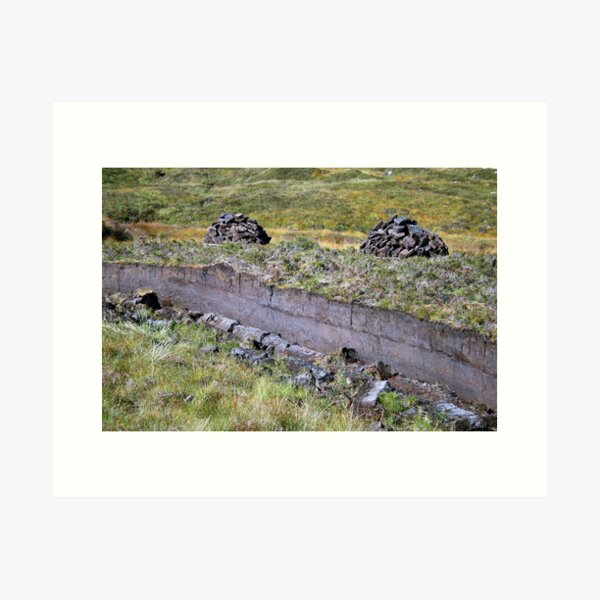 Peat-Stacks Art Print