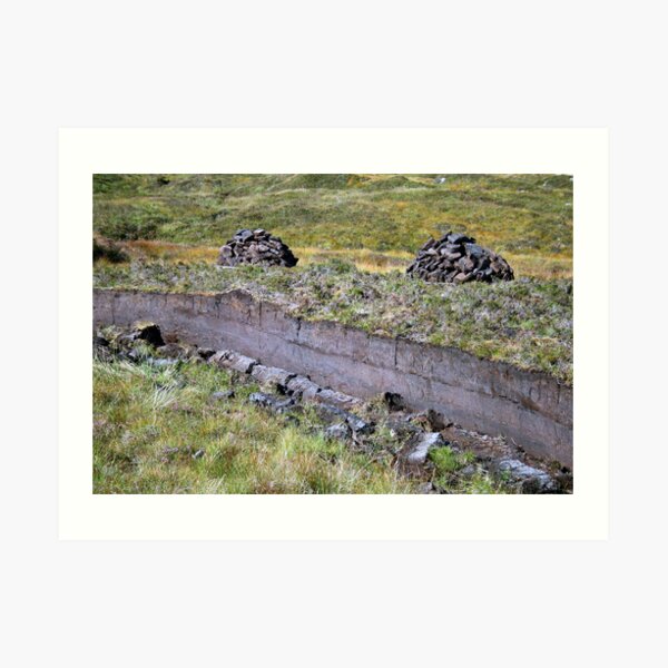 Peat-Stacks Art Print