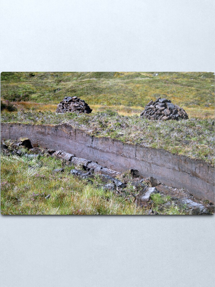 Alternate view of Peat-Stacks Metal Print