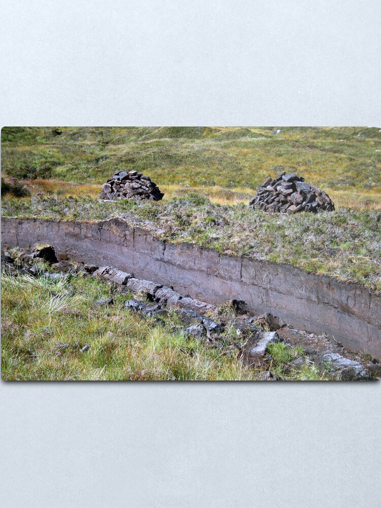 Alternate view of Peat-Stacks Metal Print