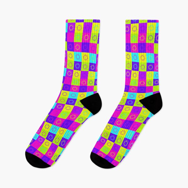 Item preview, Pop Art Coronavirus Neon Grid Pattern designed and sold by sarahwlongcovid.