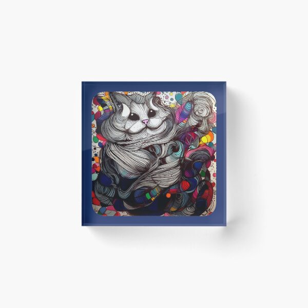 Item preview, Rainbow funny and cheerful kitten. designed and sold by Zofia Sosnecka.