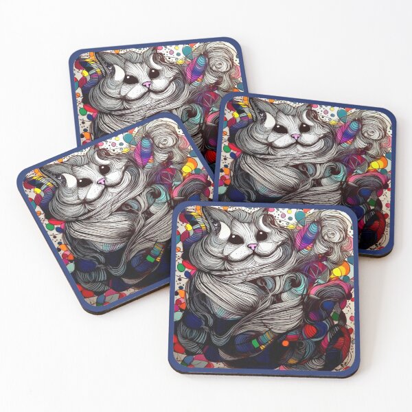 Item preview, Rainbow funny and cheerful kitten. designed and sold by Zofia Sosnecka.
