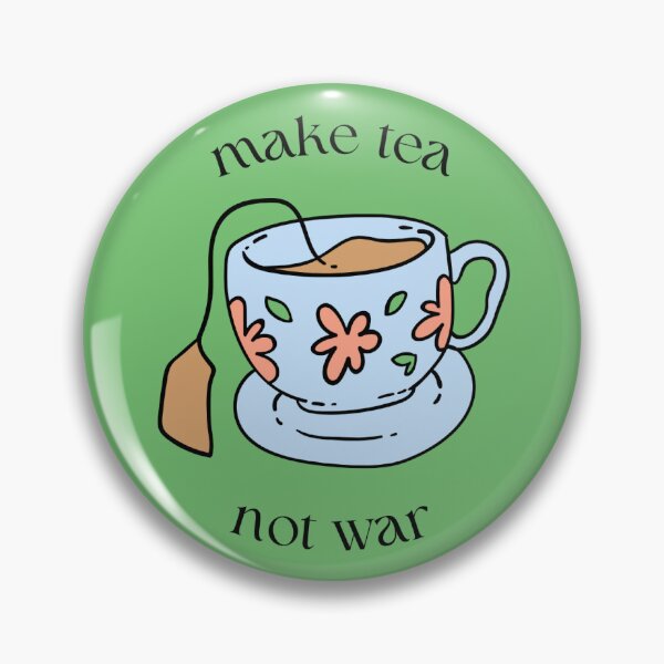 Item preview, Make Tea Not War Teacup designed and sold by pineywoodsshop.