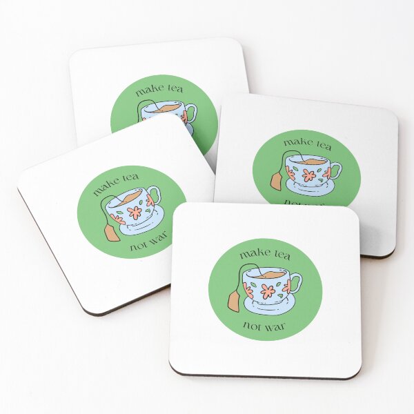 Item preview, Make Tea Not War Teacup designed and sold by pineywoodsshop.