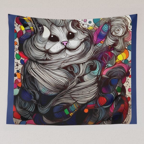 Item preview, Rainbow funny and cheerful kitten. designed and sold by Zofia Sosnecka.