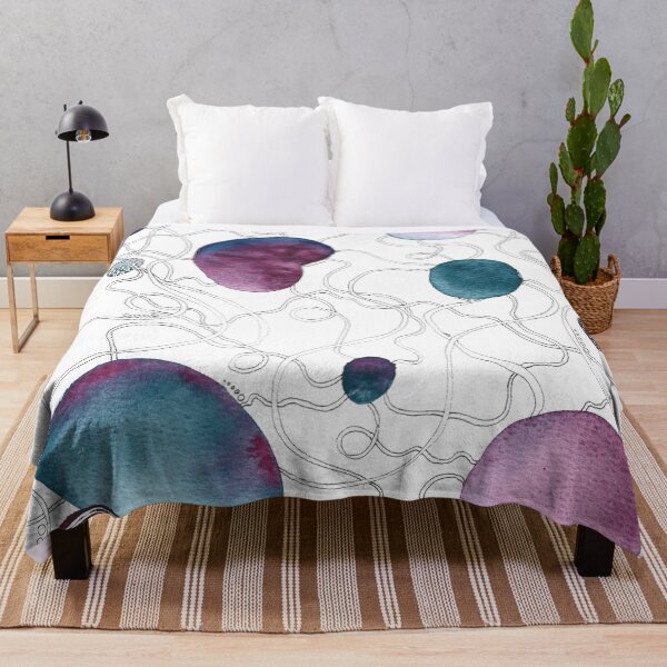 Item preview, Purple and Blue Watercolor Abstract designed and sold by Stella-Bell.