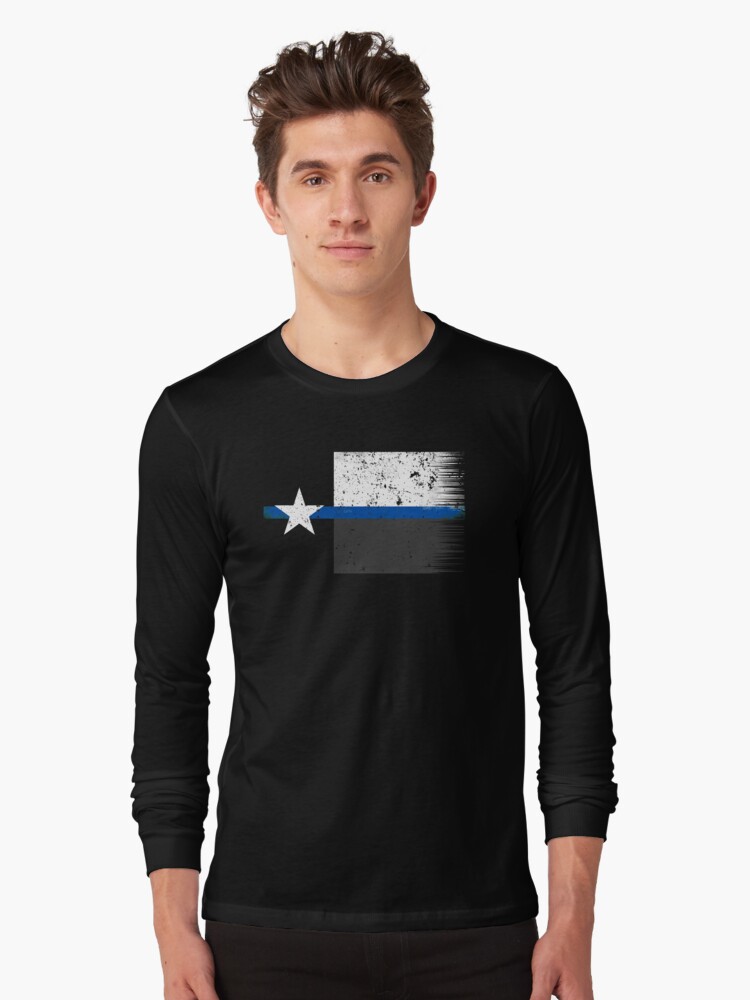 Texas Highway Patrol Ranger Law Enforcement Thin Blue Line Flag T Shirt By Shoppzee Redbubble