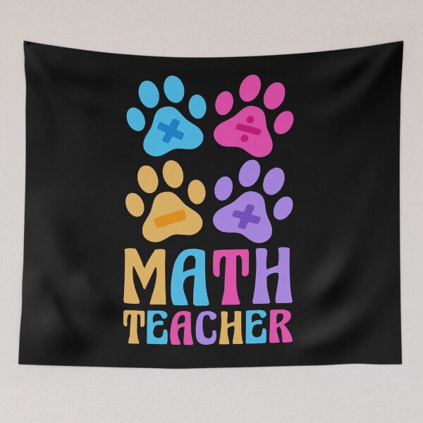 Item preview, Funny Math Teacher Dogs Paw Pet Lovers Puppy Owner School designed and sold by Stick-Artistry.