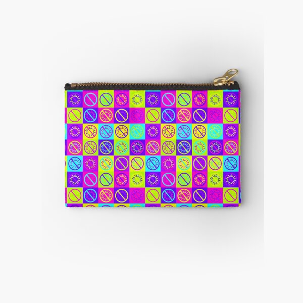 Item preview, Pop Art Anti-Coronavirus Neon Grid Pattern designed and sold by sarahwlongcovid.