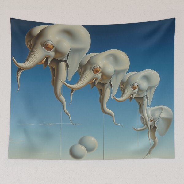 Item preview, Otherworldly Tusks: Abstract Elephant Fantasia designed and sold by Mullet Monkey.