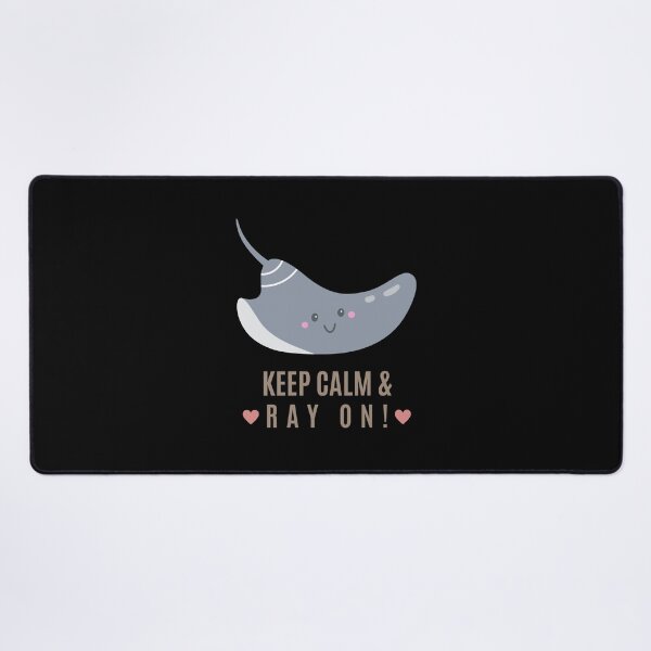 Item preview, Keep Calm and Ray On – Cute Manta Ray Ocean Lover Tee designed and sold by bobparduephoto.