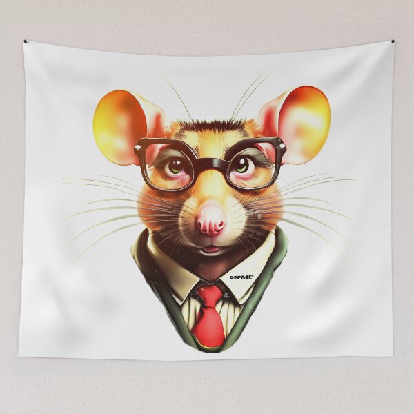 Item preview, Big Eared Mouse Wearing Glasses - dePace' designed and sold by mrpropcake.