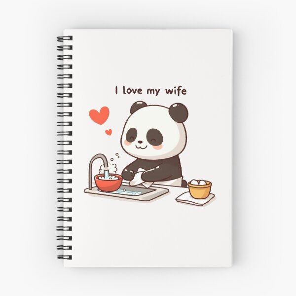 Item preview, I Love My Wife Panda designed and sold by LemuellTrends.