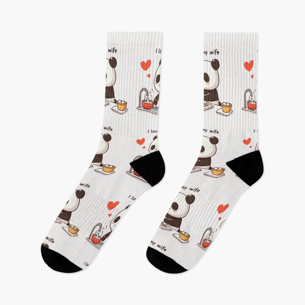 Item preview, I Love My Wife Panda designed and sold by LemuellTrends.