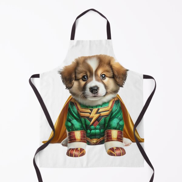 Item preview, Energetic Spark: Green and Gold Lightning Hero Puppy Dog Superhero designed and sold by FunArt4Everyone.