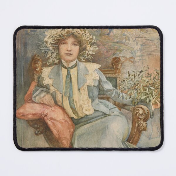 Item preview, Portrait of a girl, by Alphonse Mucha. HIGH DEFINITION designed and sold by MINDTHECHERRY.
