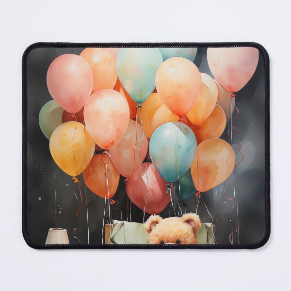 Item preview, Bear and Baloons Nursery Poster | Original Art | Home Decor designed and sold by Peek-Designs.