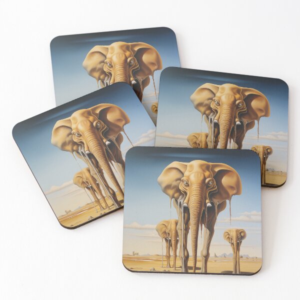 Item preview, Elephantine Whimsy: Surreal Tusks in Flight designed and sold by Mullet Monkey.