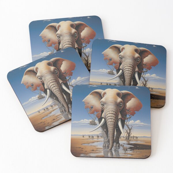Item preview, Surreal Pachyderm Symphony: Abstract Serenity designed and sold by Mullet Monkey.