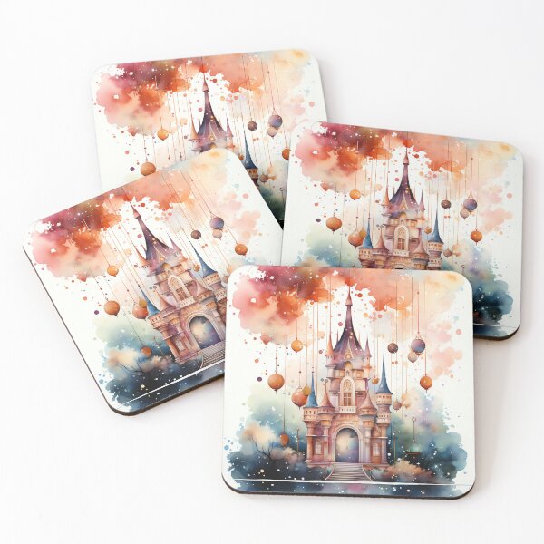 Item preview, Whimsical Castle Nursery Artwork | Nursery Poster | Original Art | Home Decor designed and sold by Peek-Designs.