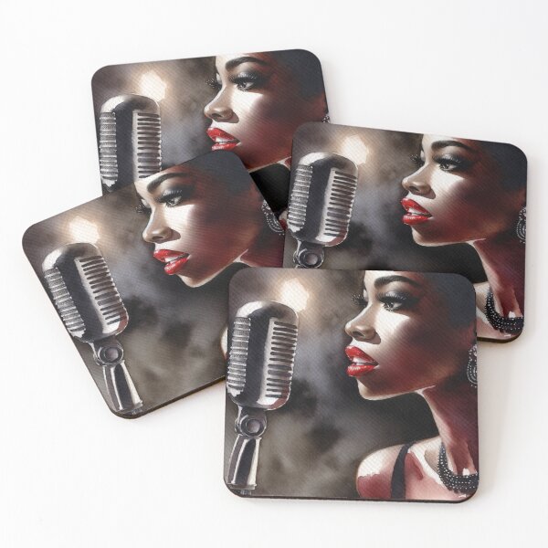 Item preview, Noir Vintage Afro-American Noir Singer Woman designed and sold by RESToRAPTOR.
