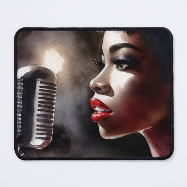 Item preview, Noir Vintage Afro-American Noir Singer Woman designed and sold by RESToRAPTOR.