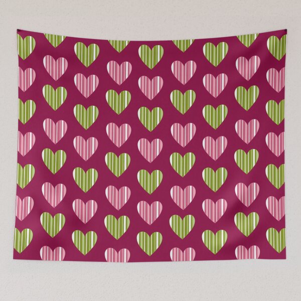 Item preview, Striped Hearts - Pink designed and sold by JaselviiStudio.