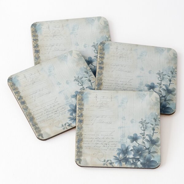 Item preview, Junk Journal Prints - Victorian Blue Garden 9 designed and sold by the-Nerdlings.