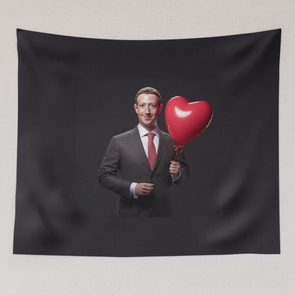 Item preview, Mark Zuckerberg Valentine's Day designed and sold by spiritedmuse.