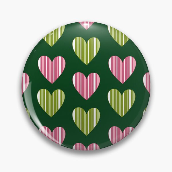 Item preview, Striped Hearts - Green designed and sold by JaselviiStudio.