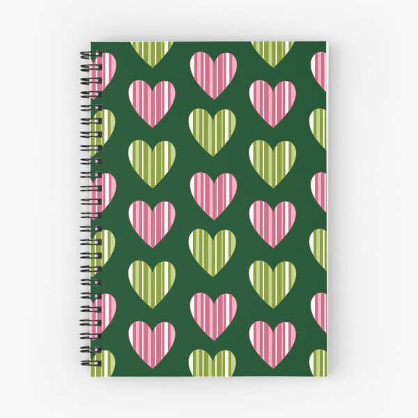 Item preview, Striped Hearts - Green designed and sold by JaselviiStudio.