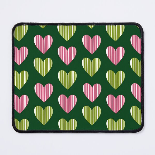 Item preview, Striped Hearts - Green designed and sold by JaselviiStudio.