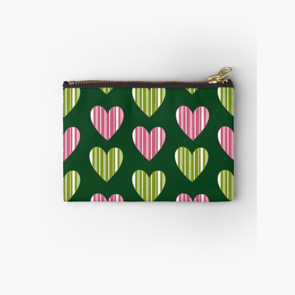 Item preview, Striped Hearts - Green designed and sold by JaselviiStudio.