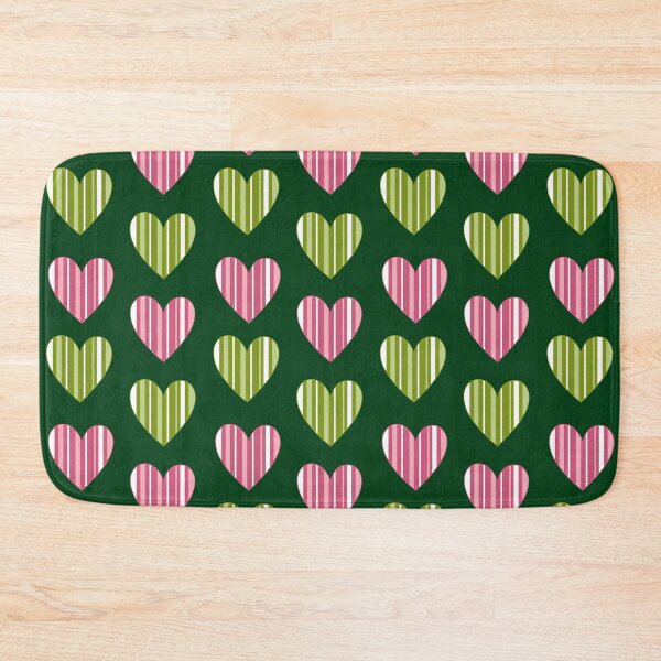 Item preview, Striped Hearts - Green designed and sold by JaselviiStudio.