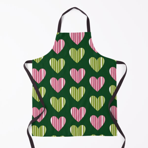 Item preview, Striped Hearts - Green designed and sold by JaselviiStudio.