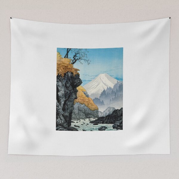 Item preview, Japanese Mountain with Blue Sky and Clouds designed and sold by kylmllr101684.