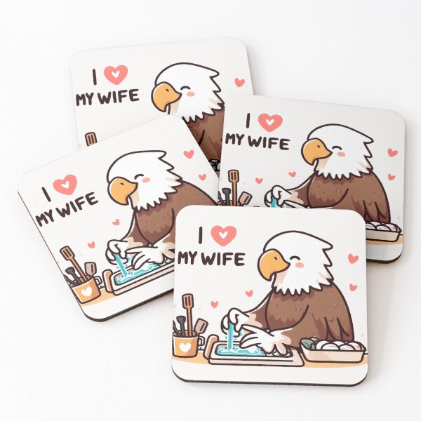 Item preview, I Love My Polar Wife Eagle designed and sold by LemuellTrends.