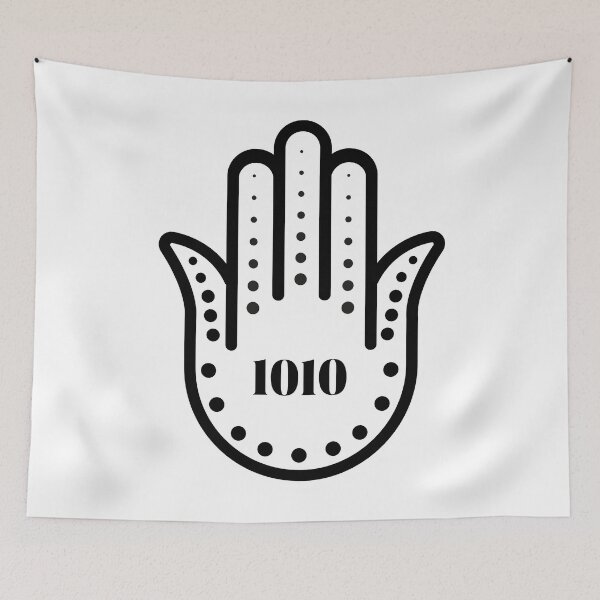 Item preview, 1010 Angel Number Hamsa Hand designed and sold by hamsasoul.