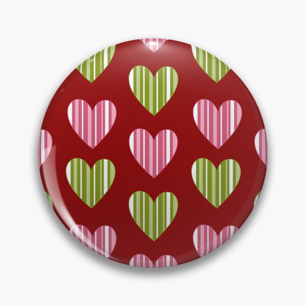 Item preview, Striped Hearts - Red designed and sold by JaselviiStudio.