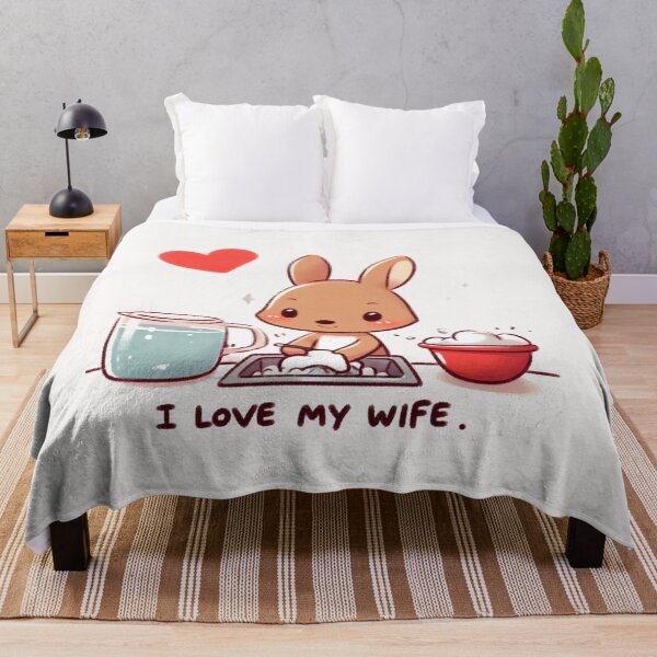 Item preview, I Love My Wife Kangaroo designed and sold by LemuellTrends.