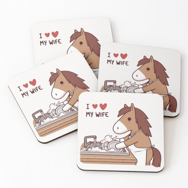Item preview, I Love My Wife Horse designed and sold by LemuellTrends.
