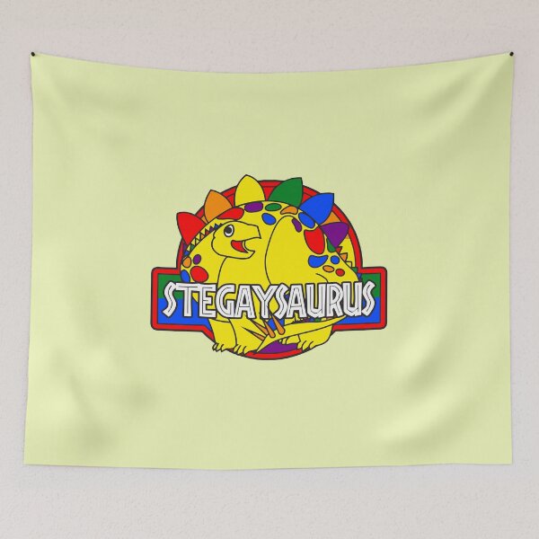 Item preview, Stegaysaurus The Gay Stegosaurus Pridosaur designed and sold by Pridosaurs.
